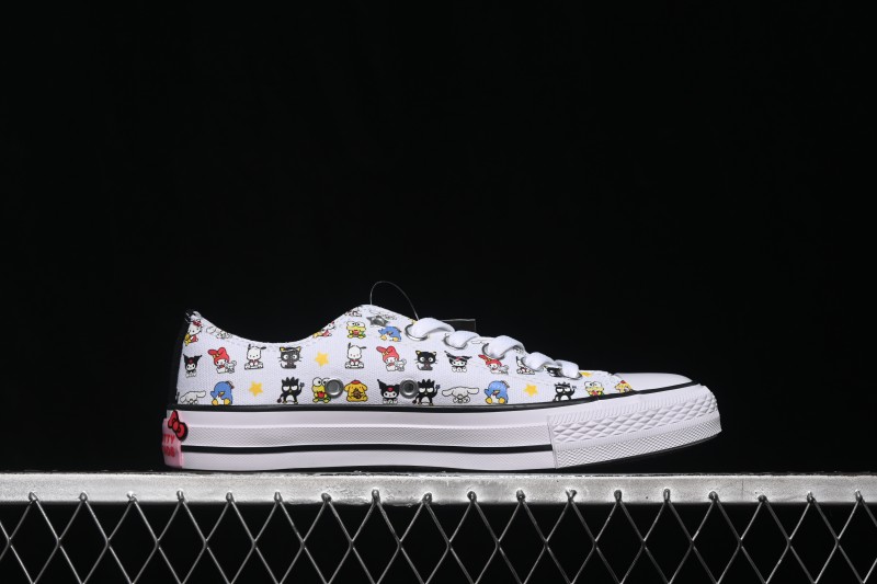 Converse ×Hello Kitty and Friends Picnic Chuck Taylor All Star Hi Low-Top Casual Skate Shoes - A17700C