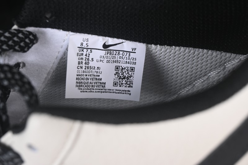 Nike Air Force 1 '07 Low Black White Classic Low-Top Casual Sneakers - JP8028-073