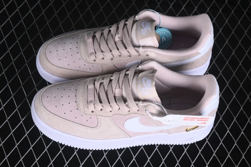 Nike Air Force 1 '07 Low Basketball Shoes with Classic Leather Upper and Cushioned Sole - IQ9964-600
