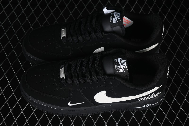 Nike Air Force 1 '07 Low Black Suede Warrior Casual Sneakers with Full-Length Air Cushion - NH0601-547