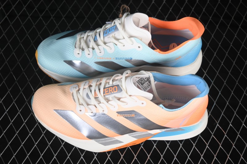 Adidas Adizero Adios 4 Lightweight Low-Top Running Shoes with Breathable Mesh - KH6360