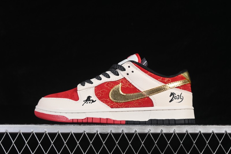 Nike SB Dunk Low Year of the Horse Premium Custom Low-Top Skateboarding Shoes - MN1688-115