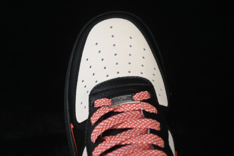 Nike Air Force 1 '07 Low Chinese New Year Limited Edition Black Orange Basketball Sneakers - XD0028-018