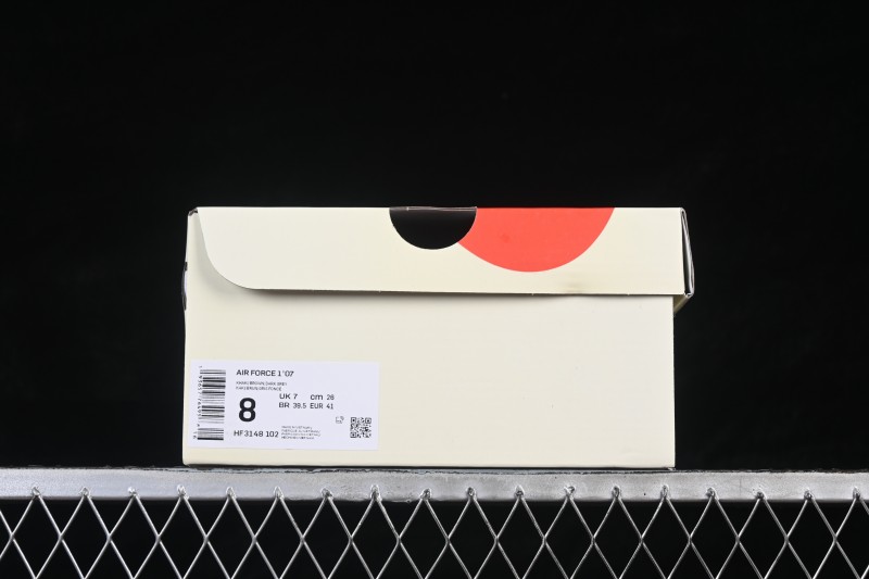Nike Air Force 1 '07 Low Lunar New Year Edition Basketball Sneakers with Premium Leather Upper - HF3148-102