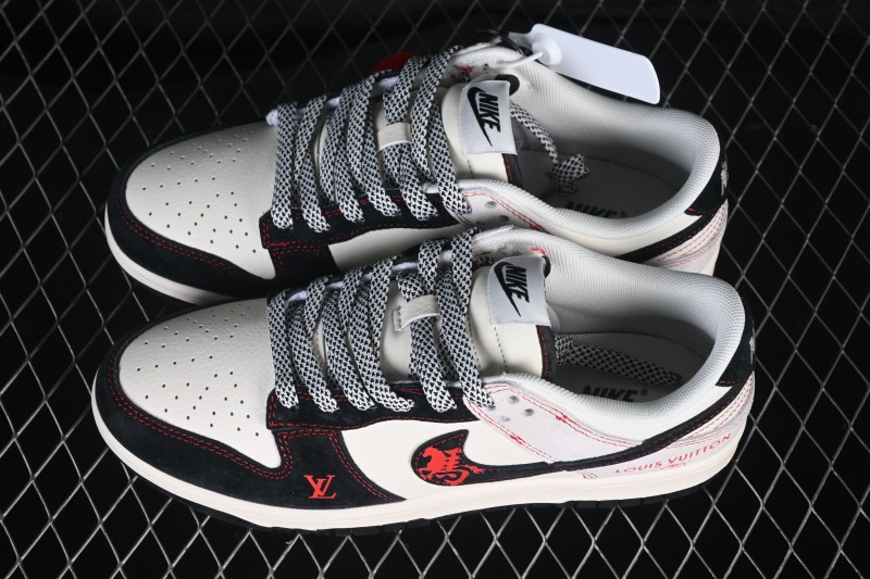 Nike SB Dunk Low Collaboration Premium Custom Low-Top Casual Skateboarding Shoes - HT5088-655