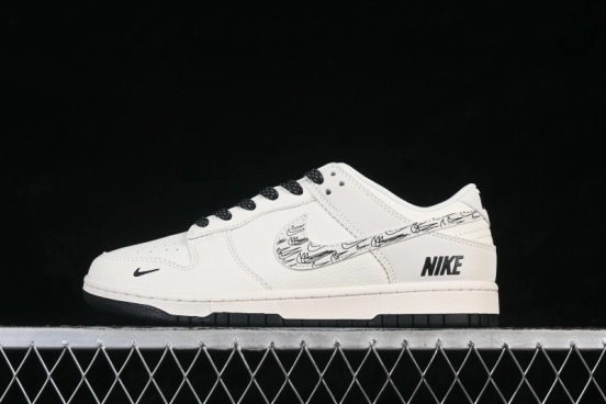 Nike SB Dunk Low Cream White Premium Custom Low-Top Skateboarding Shoes - HH7518-093
