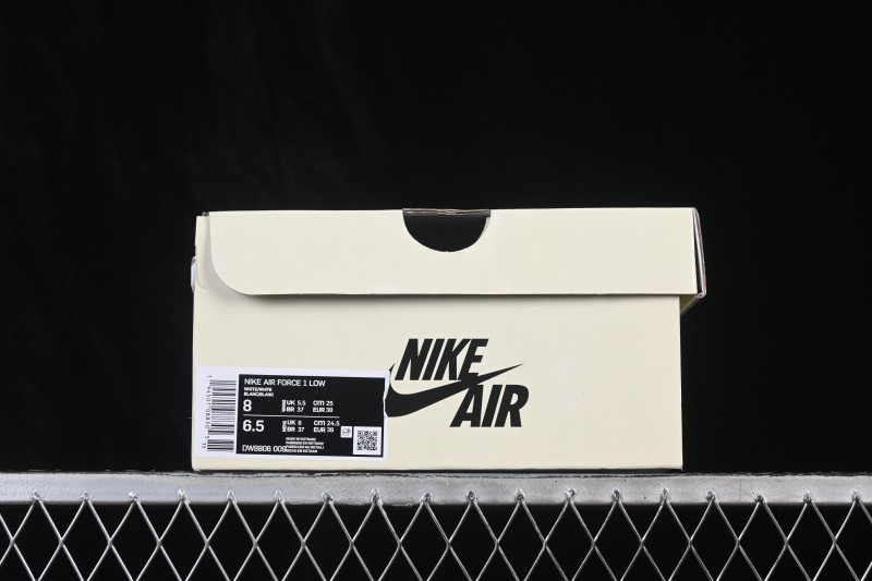 Nike Air Force 1 '07 Low Canvas White Grey Casual Skateboarding Shoes with Full-Length Air Cushion - DW8806-009