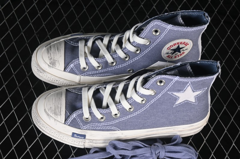 Converse Chuck 70 High-Top Canvas Sneakers with Suede Star Logo - A19148C