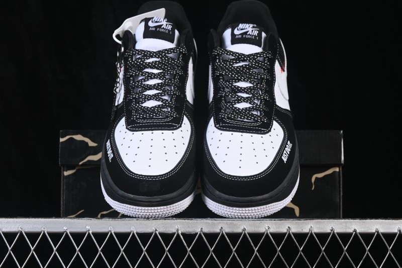 Nike Air Force 1 '07 Low Basketball Shoes with Clean Contrast Design and Full-Length Air Cushioning - KJ1688-027