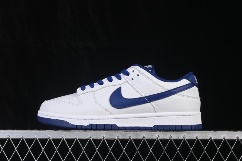 Nike SB Dunk Low White Blue Skateboarding Shoes - HF5441-117