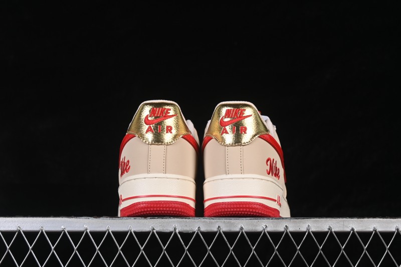 Nike Air Force 1 '07 Low Casual Sneakers with Premium Leather and Classic Cushioning - NH0601-526
