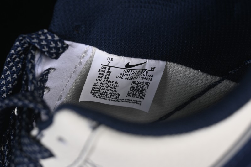Nike Air Force 1 '07 Low Louis Vuitton Collaboration Deep Blue Classic Monogram Casual Sneakers - HH7518-078