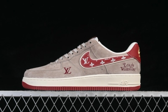 Nike Air Force 1 '07 Low Casual Sneakers with Suede Overlays and Classic Cushioning - KL1688-002