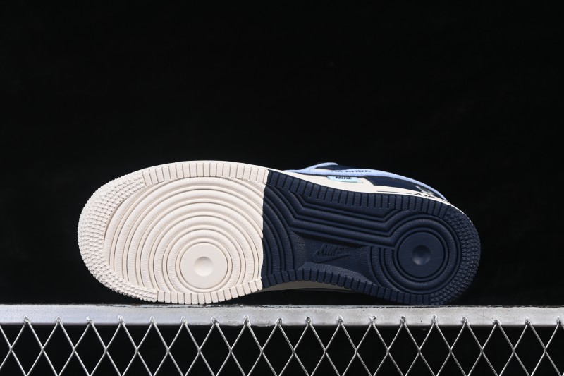 Nike Air Force 1 '07 Low Bearbrick Collaboration UNC Double Swoosh Casual Skate Shoes - XD9314-616