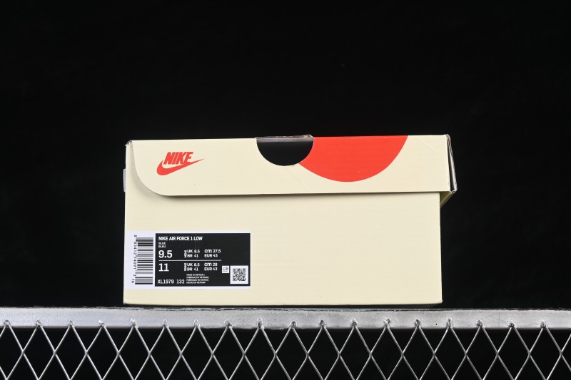 Nike Air Force 1 '07 Low Collaboration Skateboarding Shoes with Full-Length Air Cushion - XL1979-132