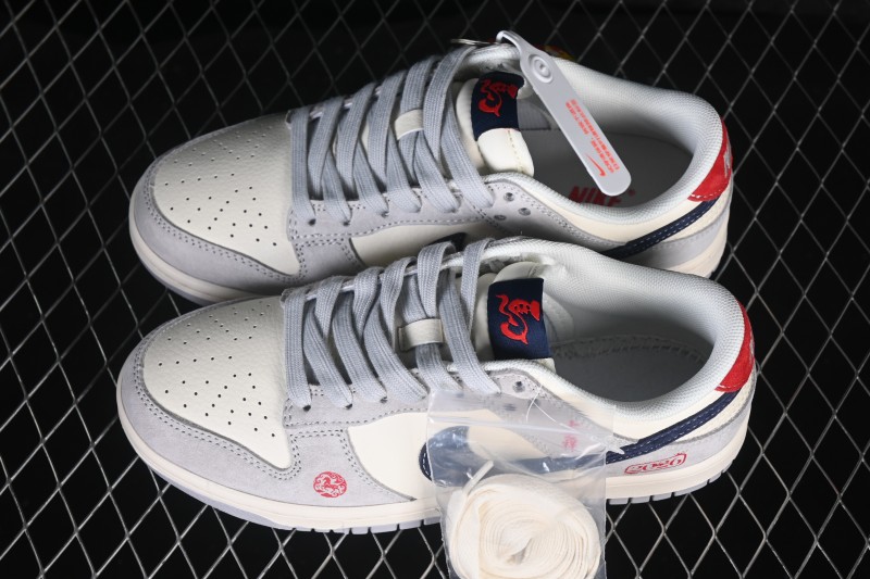 Nike SB Dunk Low Year of the Horse Limited Edition Pigskin Leather Low-Top Skateboarding Shoes - FC1688-255