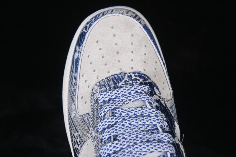 Nike Air Force 1 '07 Low Denim Monogram Casual Sneakers - SY1388-031