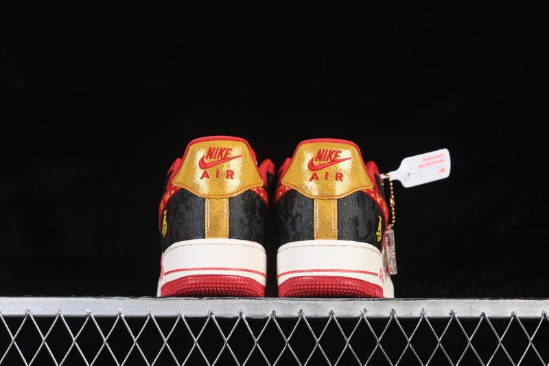 Nike Air Force 1 '07 Low Chinese New Year Limited Edition Black Red Basketball Shoes - DF0188-133