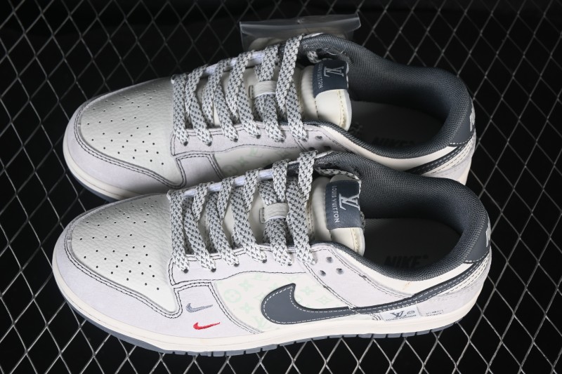 Nike SB Dunk Low LV Collaboration Premium Custom Low-Top Skateboarding Shoes - YX5066-391