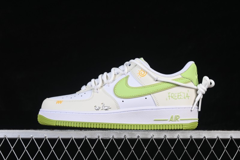 Nike Air Force 1 '07 Low Casual Skateboarding Shoes with Hand-Drawn Graphic Details - YY2024-315