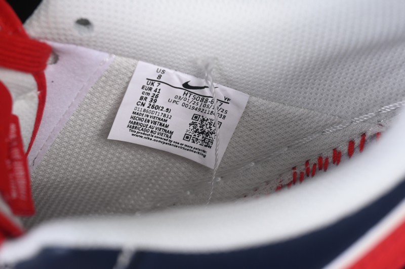 Nike Air Force 1 '07 Low Chinese New Year Edition Navy Red White Retro Basketball Sneakers - HT5088-617