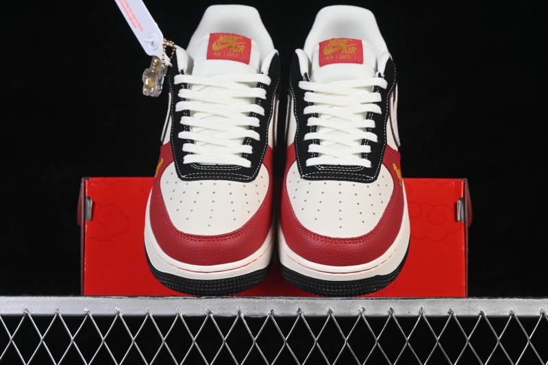 Nike Air Force 1 '07 Low Chinese New Year Edition Black Red Lucky Money Casual Skateboarding Shoes - DF0188-129