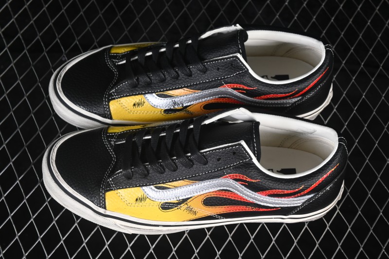 Vans Old Skool Flame Series Low-Top Casual Skateboarding Shoes - VN000D9RCJK