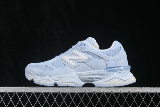 New Balance 9060 Retro Running Shoes with ABZORB Cushioning and Suede Overlays - U90607KM