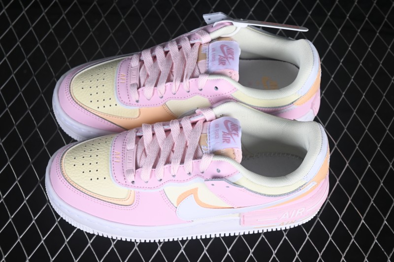 Nike Air Force 1 Shadow Lightweight Elevated Low-Top Casual Sneakers - DZ1847-600