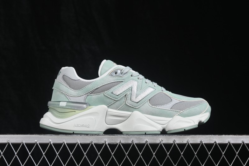 New Balance 9060 Retro Running Shoes with ABZORB Cushioning and Suede Overlays - U90608Z4