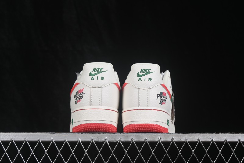 Nike Air Force 1 '07 Low Football Theme Casual Sneakers with Full-Length Air Cushion - DW8806-025