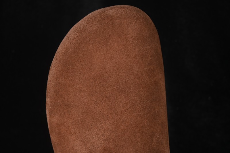 The Row Hudson Round-Toe Half-Open Toe Casual Mule Slippers - CHO