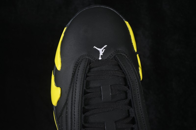 Air Jordan 14 Retro Thunder Black Yellow Basketball Shoes - 487471-070