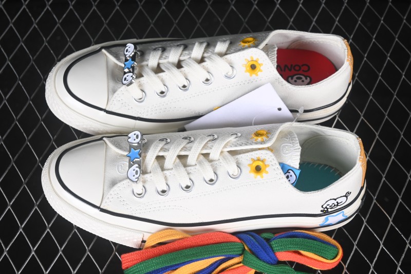 Converse Matsui Chuck 70 Low-Top Canvas Sneakers Simple Fresh Lace-Up Round Toe - A21362C