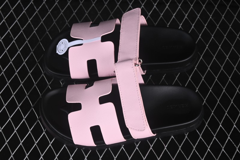 Hermes Chypre Flat Slide Sandals - Ceramic Pink