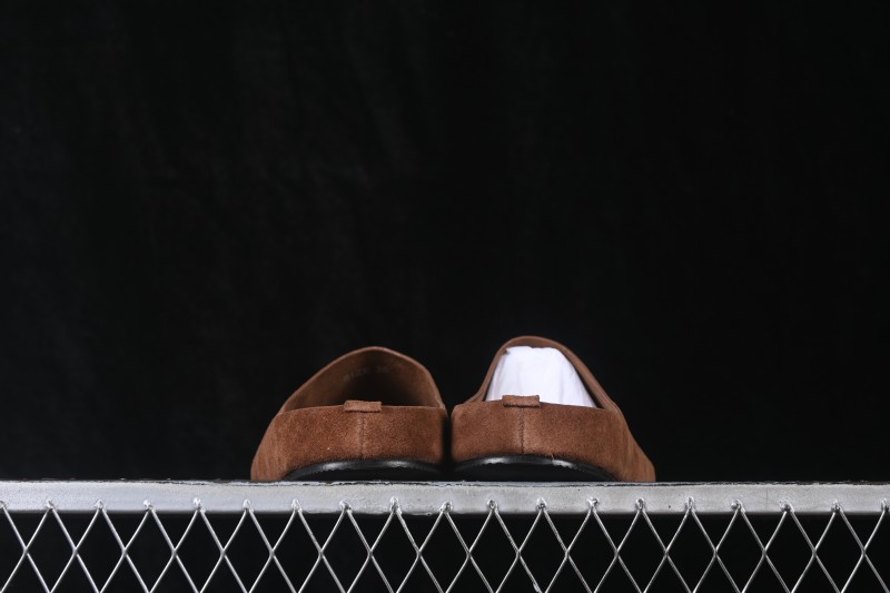 The Row Hudson Round-Toe Half-Open Toe Casual Mule Slippers - CHO