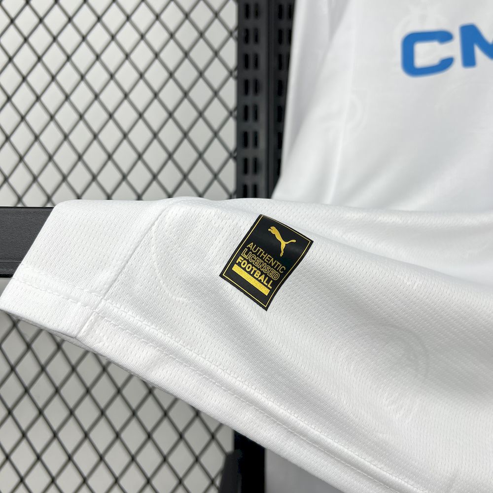 2025/26 Mens Olympique Marseille Home Long Sleeve Jersey