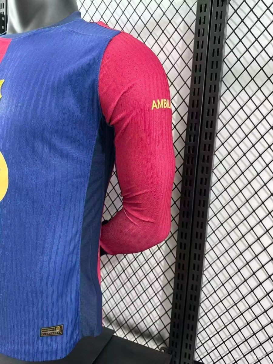 Player Version 24/25 Barcelona Home 125th Anniversary Jersey