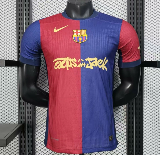 Player Version 24/25 Barcelona x Travis Scott Home Jersey