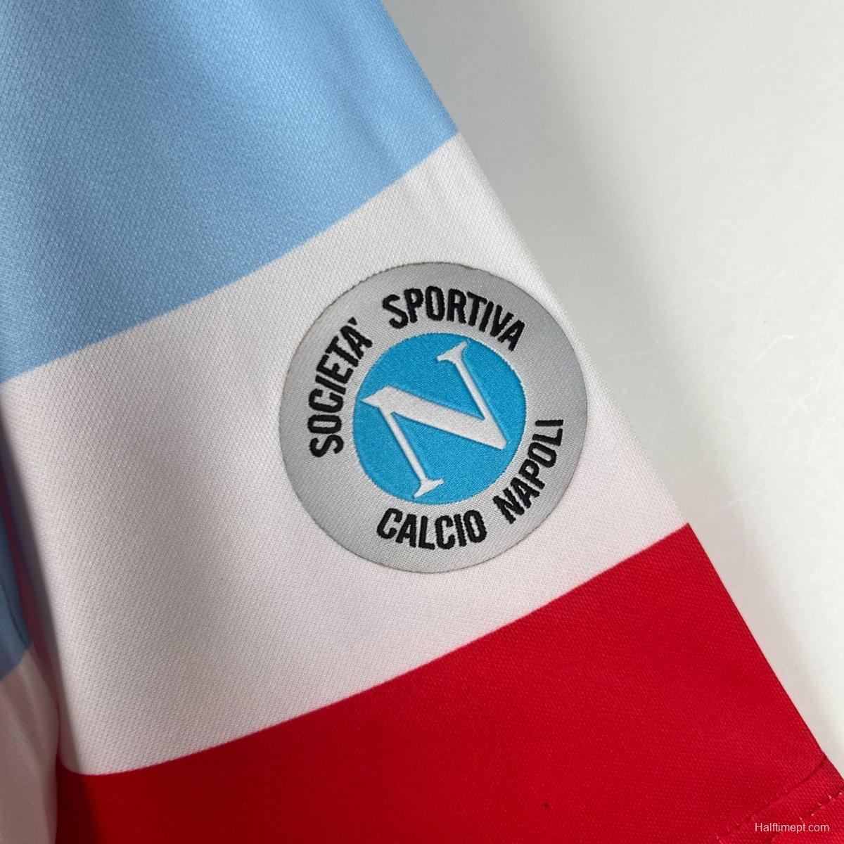 Retro 90/91 Napoli Third Red Jersey