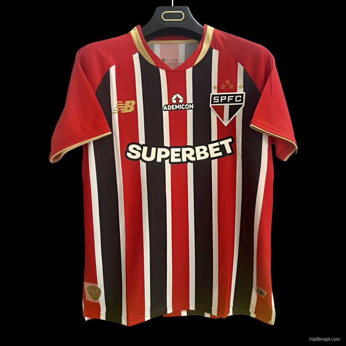25/26 Sao Paulo Home Jeresy With Full Sponsors