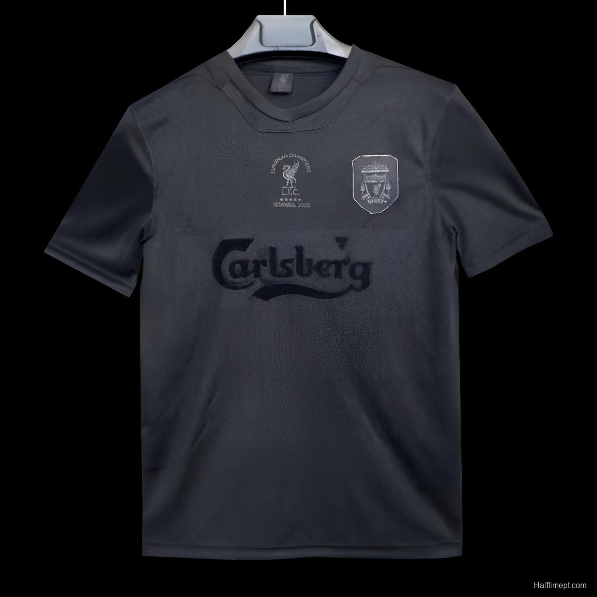 25/26 Liverpool FC Retro Kit blackout Istanbul Champions League Jersey