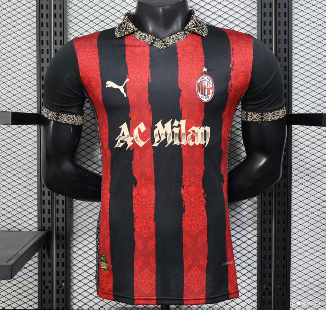 Player Version 25/26 AC Milan Redesigned Home Jersey