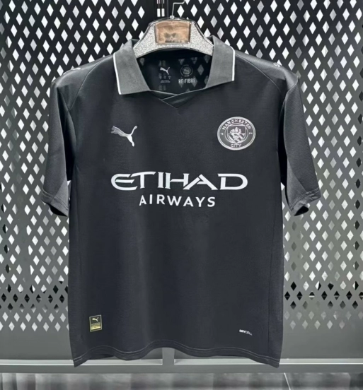 25/26 Manchester City Away Black Jersey