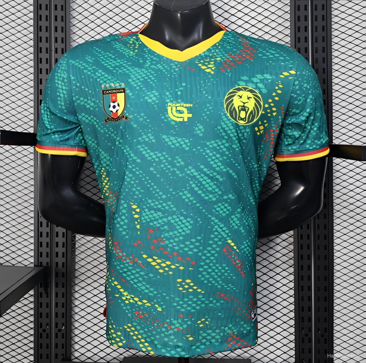 2026 Player Version Cameroon Green with Colorful Dot Pattern Jersey