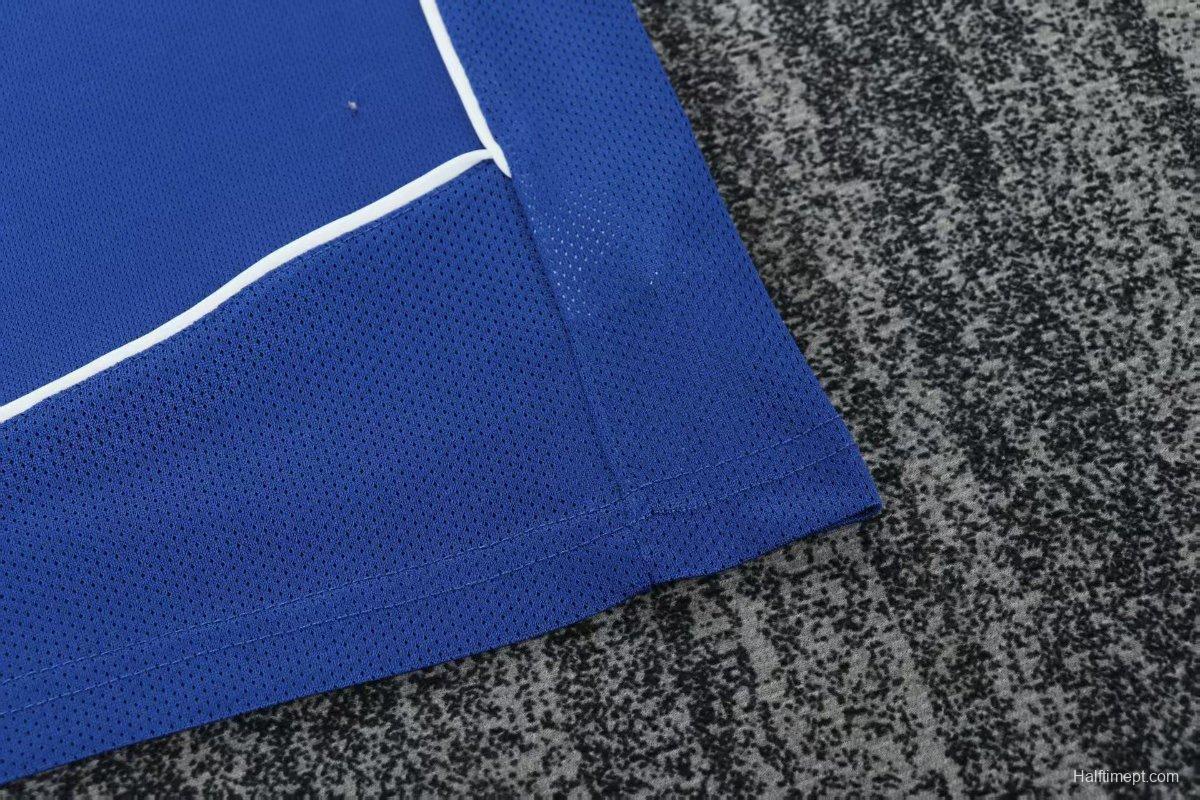 Retro Kids 2004 Brazil Away Blue Jersey