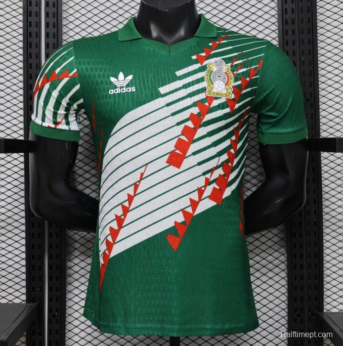 Player Version 2027 Mexico Home Green with Diagonal Graphic Jersey