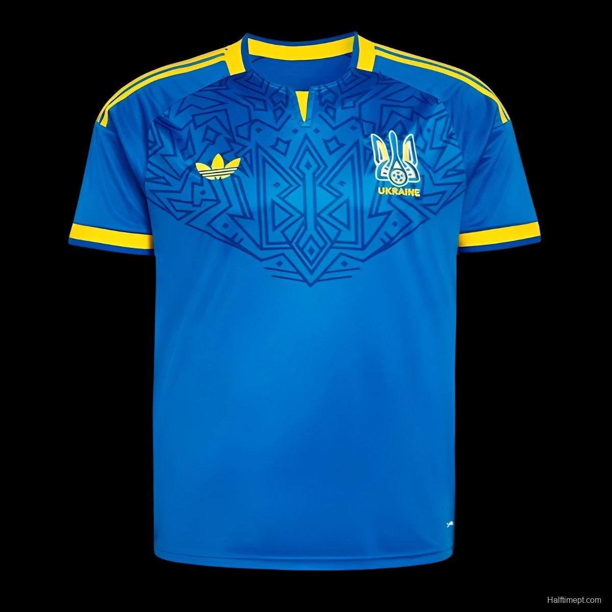 2026 Ukraine Away Blue Jersey