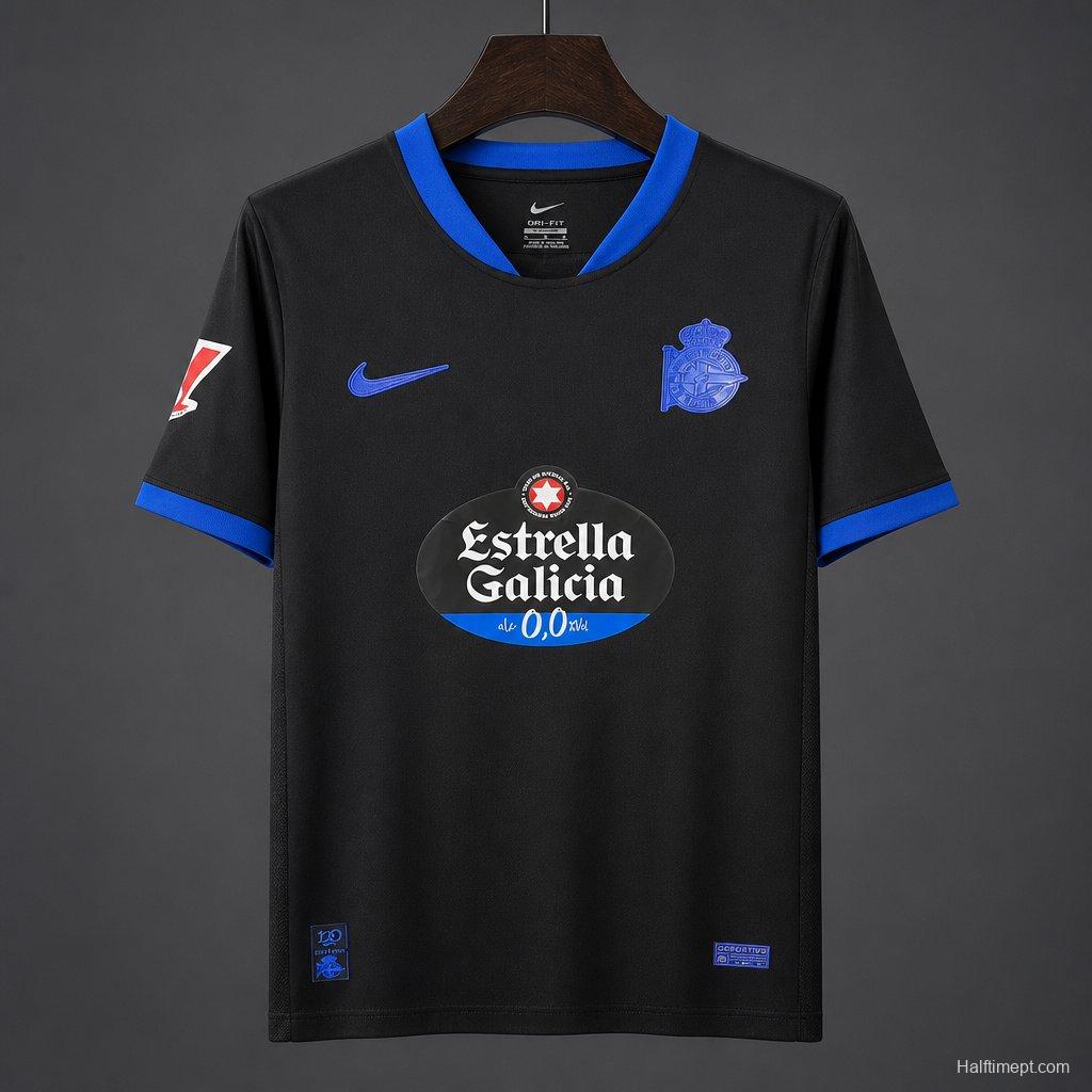 26/27 Deportivo La Coruna Away Black Jersey