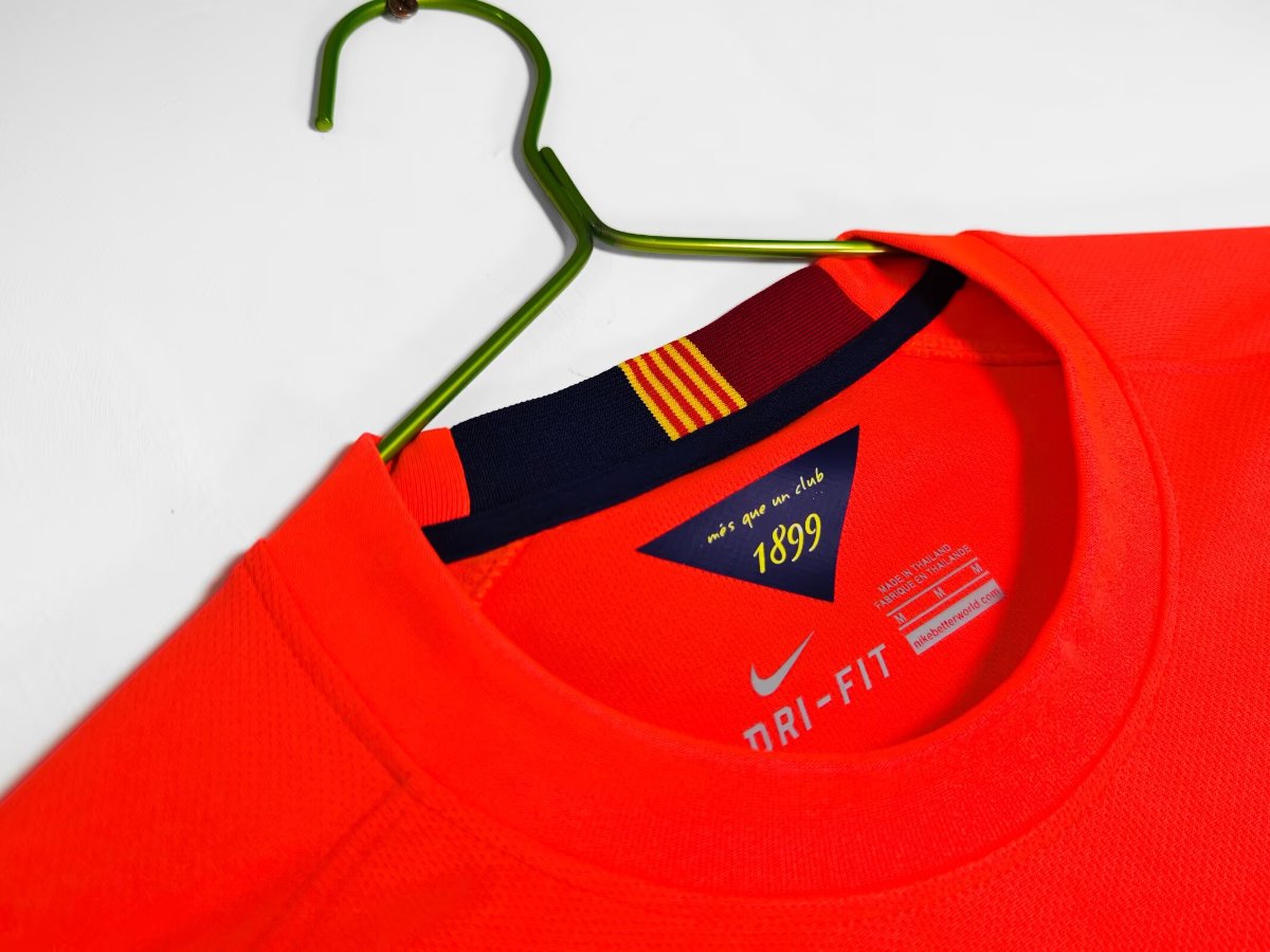 Retro 14/15 FC Barcelona Away Orange-Red  Jersey